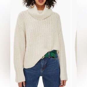 Topshop cozy cropped turtleneck